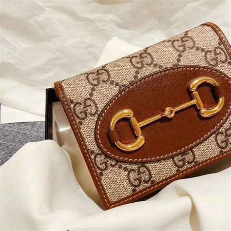 gucci horsebit 1955 card case wallet|gucci horsebit wallet.